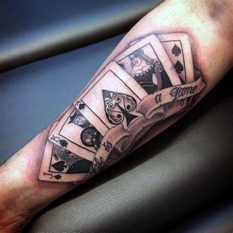 poker tattoo|playing card tattoos for men.